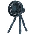 thumbnail image 4 of Ventilador de trípode Soporte curvo para teléfono móvil Ventilador eléctrico con Carga USB para Biblioteca en casa Oficina Verde, 4 of 14