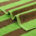 thumbnail image 4 of Unique Bargains Striped Hand Towels Absorbent Soft Towel for Kitchen Green Brown 4-Piece, 4 of 5