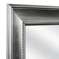 Mainstays OvertheDoor Wall Mirror, Silver Ornate Finish, 17" x 53