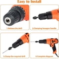 thumbnail image 3 of 2Pcs Hex Shank Keyless Drill Chuck 0.3-6.5 mm&0.3-3.6 mm Quick Change Converter, 3 of 7