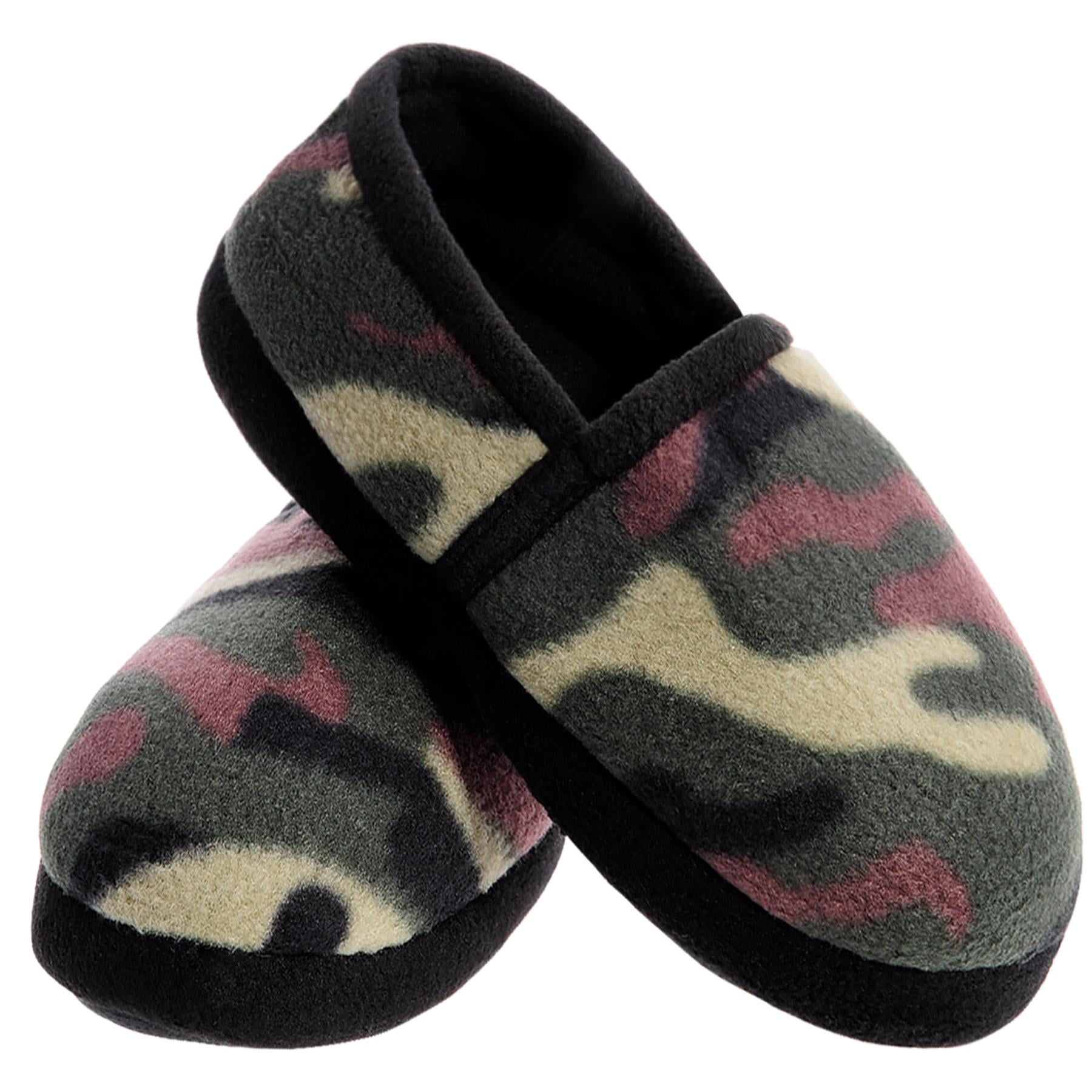 Home Slipper Unisex Boys Girls Indoor House Non-Slip Camouflage Camo Print Slippers Shoes 