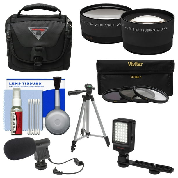 Essentials Bundle For Panasonic Hc W870k Wxf991k V770k Vx981k X920 Camcorder With Case Led Light Microphone Tripod 3 Uv Cpl Nd8 Filters Tele Wide Lenses Kit Walmart Com Walmart Com