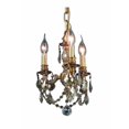 thumbnail image 1 of Elegant Lighting Lillie 10" Lustre en Cristal 3 Éléments Lumineux, 1 of 1