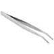 thumbnail image 2 of 5.9" Long Silver Tone Bent Curved Tip Tweezers Forceps Plier Hand Tool, 2 of 5