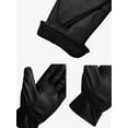thumbnail image 4 of Womens Genuine Sheepskin Leather Gloves Touchscreen Winter Weather Driving KORAH Glove for Women Black (XL), 4 of 6