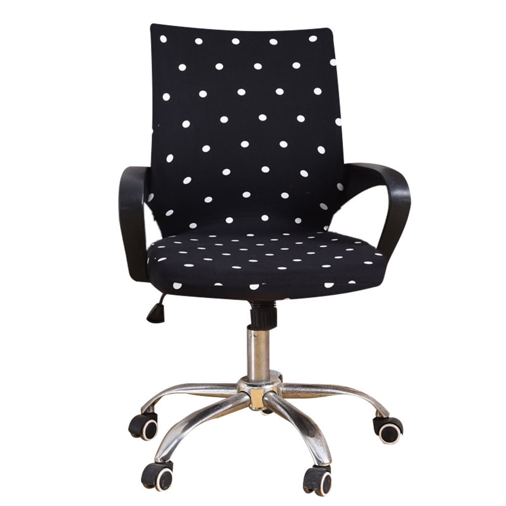 JuLam Office Chair Cover Swivel Chair Computer Fabrics Elastic Siamese Armchair Protector