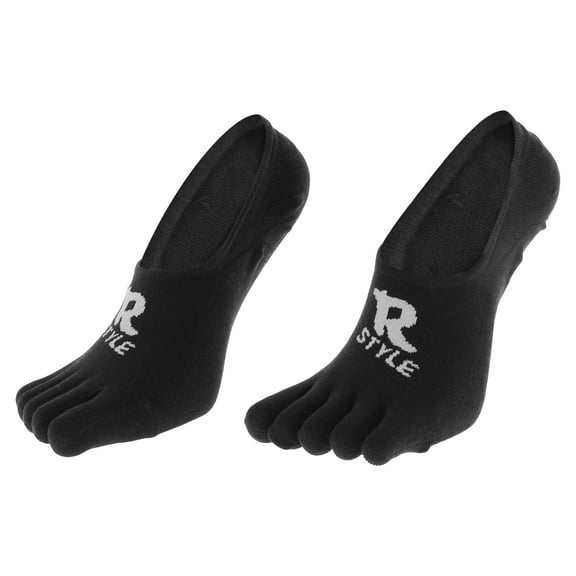 Unique Bargains 1 Pair Five Toe Socks Breathable Comfortable Socks for Men Black