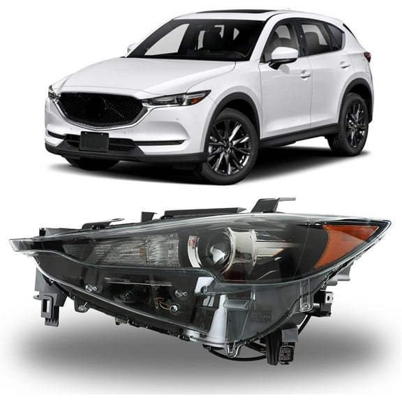 PET-U Headlight Assembly Replacement for Mazda Cx-5 Cx5 2017-2021 LED Headlight Assembly No Afs Left Set Driver Side