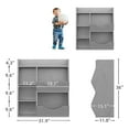 thumbnail image 2 of Gabinete de Almacenamiento de Juguetes, estantería y estantería para niños, Estante múltiple con Organizador de Cubos para Almacenamiento de Libros y Juguetes, 2 of 11