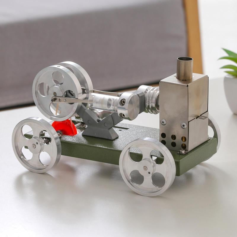 Mini Heat Steam Stirling Engine Motor Car Model DIY Great Gift &Flying Toy 