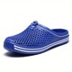 thumbnail image 1 of Zuecos Planos Ahuecados Para Mujer, Mulas De Jardín Antideslizantes Transpirables Con Punta Cerrada, Zapatos Casuales Para Playa, 1 of 4