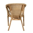 thumbnail image 5 of Baxton Studio Abbey Modern Bohemian Natural Brown Antique Rattan Dining Chair, 5 of 7