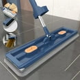 thumbnail image 1 of Fregona plana de 42 cm | Fregona de microfibra perezosa para el hogar | Fregona horizontal para limpieza eficiente del suelo | Panel delgado Diseño de limpieza profunda | Incluye 1 fregona, 1 of 9