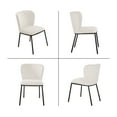 thumbnail image 5 of Kithkasa Dining Chair Set of 2,Modern Fabric Upholstered Dining Room Chair Kitchen Chairs with Wide Seat for Dining Room, Beige, 5 of 8