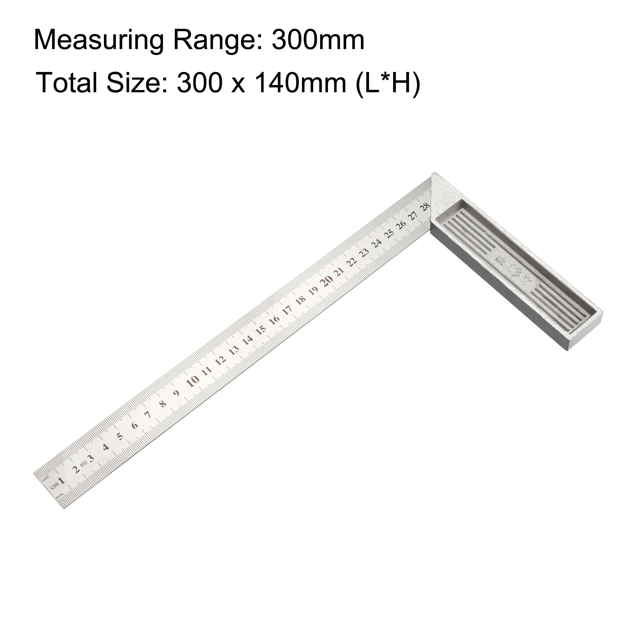 Buy Wholesale China Right Angle Ruler Stainless Steel Scale L Shape 90  Degree Square Layout Measuring Tool For Industry & Ruler at USD 3.2