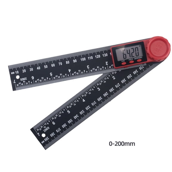 Digital Angle Finder Protractor Third Generation Protractor Angle Finder, Digital Angle Ruler with 7inch/200mm, Angle Gauge for Woodworking/Carpenter/Construction Tools