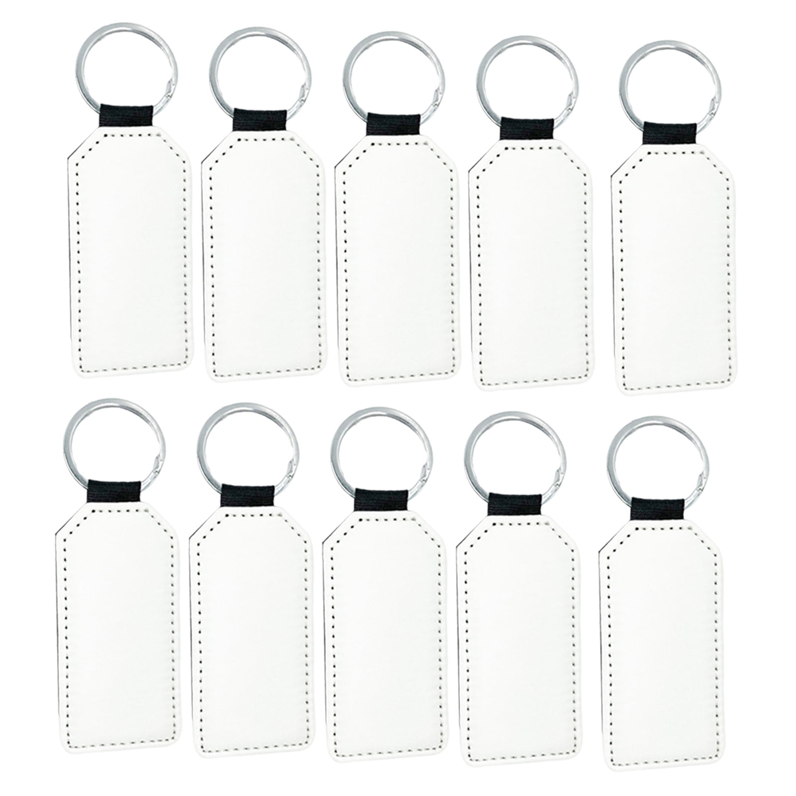 10 x Red Keyrings Clip Holder with Carabineer For Sublimation or Vinyl Print 