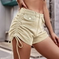 thumbnail image 2 of Sngxgn Low Waist Shorts Y2K, Summer Casual Baggy Trendy Cargo Shorts Women with Pockets(Khaki,S), 2 of 8