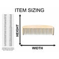 thumbnail image 2 of Unfinished Wood Hair Comb Silhouette - Craft- up to 46" DIY 36" / 3/4", 2 of 3