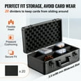 thumbnail image 3 of KFFKFF Boîte de Rangement pour Cartes, Verrouillable à Clé, 4 Compartiments, Inserts en Mousse, Peut Contenir 96 Cartes PSA, 68 BGS, 76 SGC, 348 Cartes Top Loader et Plus de 999 Cartes Non Gradées., 3 of 9