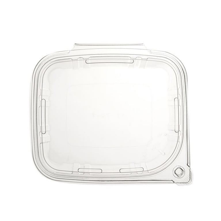 Tamper Tek Rectangle Clear Plastic Sandwich Container - with Lid,  Tamper-Evident - 6 x 4 1/2 x 2 1/4 - 100 count box