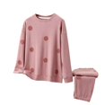 thumbnail image 2 of Pajamas For Women Set Flannel Hooded -Fleece Winter Soft Warm Womens Pajama Sets,Pink,XL, 2 of 2