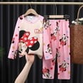 thumbnail image 1 of Pijamas para niños, conjunto de ropa para el hogar de manga larga para niñas de estilo coreano, ropa fina para aire acondicionado para bebés, ropa para niños de primavera y otoño, 1 of 2