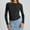 Black, variant on WTXUE Crewneck Sweatshirt Tube Tops Solid Color Blouses Long Sleeve Shirts Basic Tees Pullover Crop Tops Womens Dress Tops Womens Tops Cute Blouses for Women White Xl