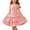Pink, variant on ITSAME Girls Slip Dresses Tiered Ruffle A-Line Sleeveless Summer Casual Tunic Dress Pink Size 11