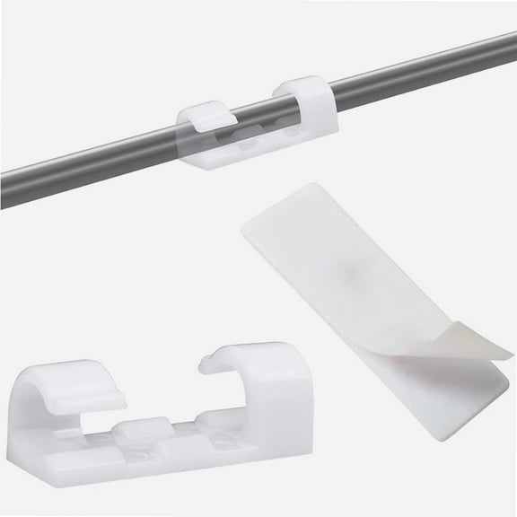 100 Pcs White Self-Adhesive Outdoor Cable Clips Wire Clips Car Cable Organizer Light Clips Decoration Clips for Car Office and Home