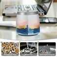 thumbnail image 6 of Yayeee Ashtray with Lid for Cigarette Smokeless Stainless Steel Home Ash Holder, Abstract Painting, 6 of 7