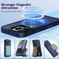 thumbnail image 4 of 3-in-1 Entronix Bundle for iPhone 16 Pro Max, Magnetic Sturdy Matte Case 2 Screen Protector, Navy, 4 of 8