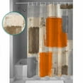 thumbnail image 4 of Orange Paint Shower Curtain, 36" x 72", Abstract Mottled Classic Art Waterproof Bathroom Curtain Washable Shower Curtain Set with 12 Hooks, 4 of 6