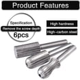 thumbnail image 3 of Tige Carbure de Tungstène Fraise de Coupe Rotative Die Grinder Bit Sculpting Bit Set, 3 of 4