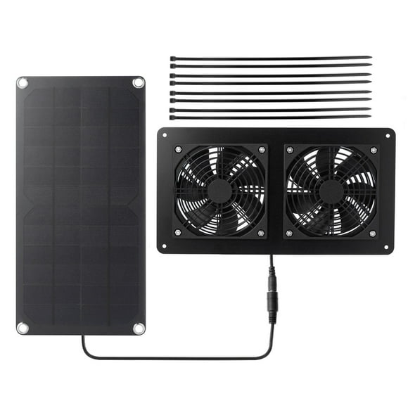 Labymos Solar Fans for Outside,10W 12V Solar Window Fan - Solar Powered Fan for Chicken