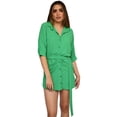 thumbnail image 1 of Vestido Mini con Cinturón Roman Fashion Modelo 1105 Verde, 1 of 5