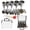 9/16'' to 2-1/8'', variant on 12 count TCT Hole Kit with Drill Bits,5/8''to 2-5/64'' Tungsten Carbide Hole Set for Stainless Steel,Iron,, Metal