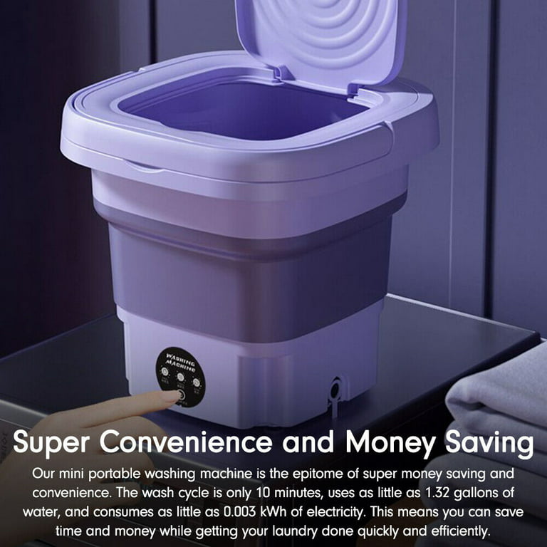 Folding Portable Washing Machine With Dryer Bucket for Clothes