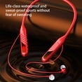thumbnail image 4 of 5.3 Neckband Headphones, Around the Neck Bluetooth Headphones with Noise Cancelling Microphone, Bluetooth Headset with long Playtime, Neck Earphones Stereo Bass, for Music, Conference, Video, Call, 4 of 7