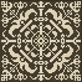 thumbnail image 1 of Ahgly Company Indoor Square Patterned Midnight Gray Area Rugs, 7' Square, 1 of 6