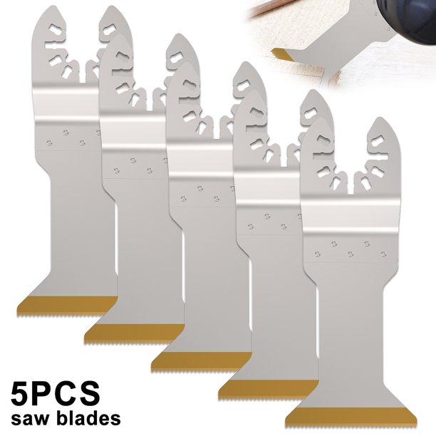 5Pcs 45mm 13/4" Titanium Enhanced Carbide Tooth Oscillating Saw Blade