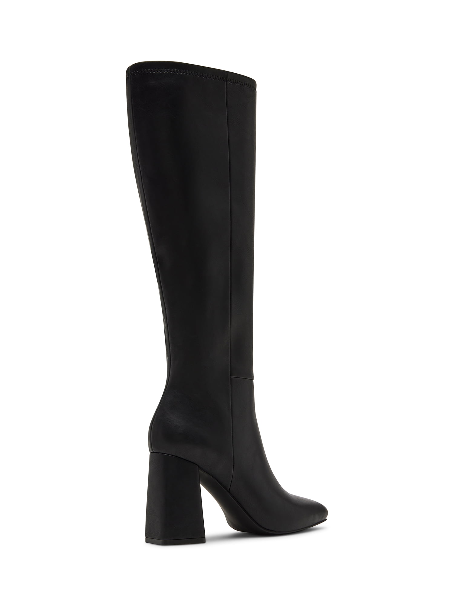 Madden Girl Women's Wesley Block Heel Tall Shaft Boot (Wide Calf Available)
