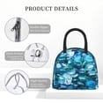 thumbnail image 4 of Salouo Blue Kyanite for Insulated Lunch Bag for Women/Men - Leakproof Cooler Tote Bag Organizer - Reusable Lunch Box for Office Picnic Hiking Beach-One Size, 4 of 6