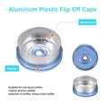 thumbnail image 3 of Uxcell Tapas Flip Off de 20 mm 200PCS Sellos Sin Rebabas Tapas Flip Off para Frascos de Vidrio Botellas Liofilizadas, Azul/Plata Mate, 3 of 6