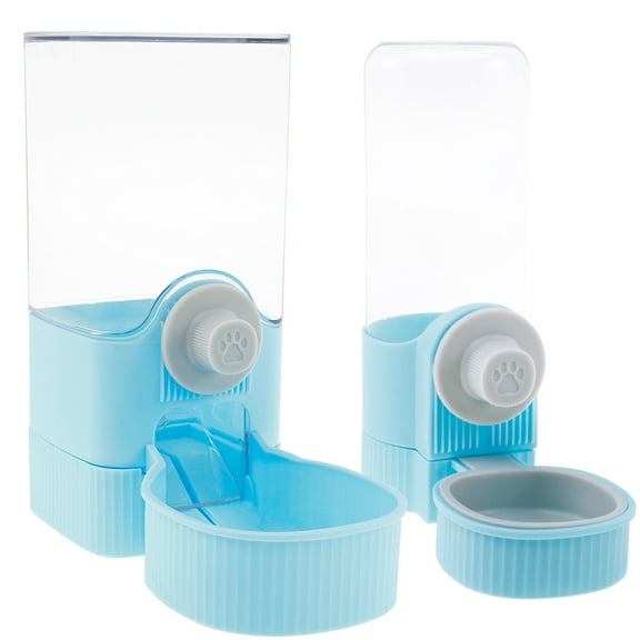 Rabbit Food Water Dispenser,Large Capacity Bunny Feeder for Cages Automatic Rabbit Water Dispenser Suitable for Rabbits Ferrets Guinea Pigs Small Animals