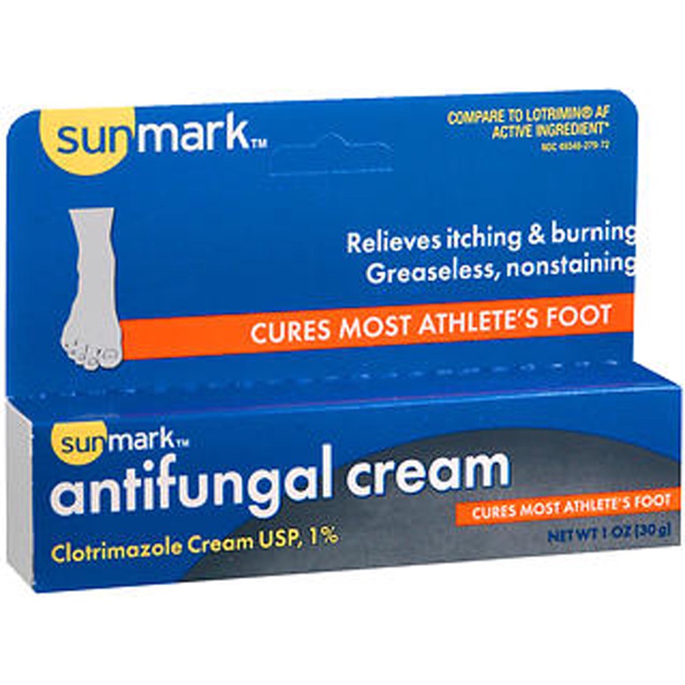 Sunmark Antifungal Clotrimazole USP 1 Cream, 1 Oz.