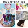 thumbnail image 3 of 50Pcs 30mm Flat Back Round Acrylic Rhinestone Red Self-Adhesive Plastic Circle Gems Stick On Jewels, 3 of 9