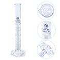 thumbnail image 4 of Uxcell 10ml 3.3 Borosilicate Glass Graduated Cylinder, Hex Base Blue Graduations Measuring Cylinder, 4 of 4