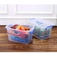 thumbnail image 7 of 6-Pack Clear Storage Box 7 Quart, Plastic Storage Latch Bins with Handle 6.5 Liter, 7 of 7