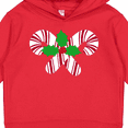 thumbnail image 3 of Inktastic Candy Canes and Holly Christmas Toddler Hoodie, 3 of 4